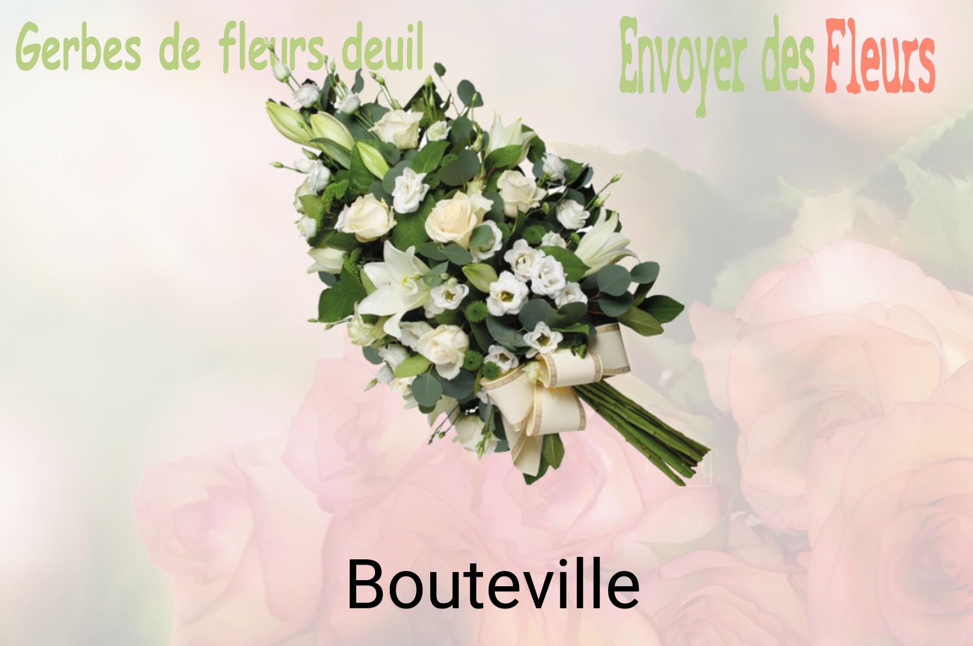 Gerbe de fleurs de deuil livrée à Bouteville